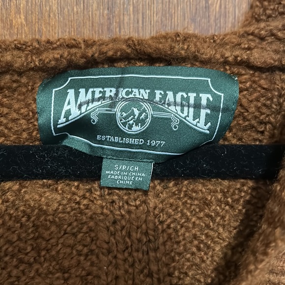 NWOT American Eagle Cable Knit Hoodie - Picture 4 of 6